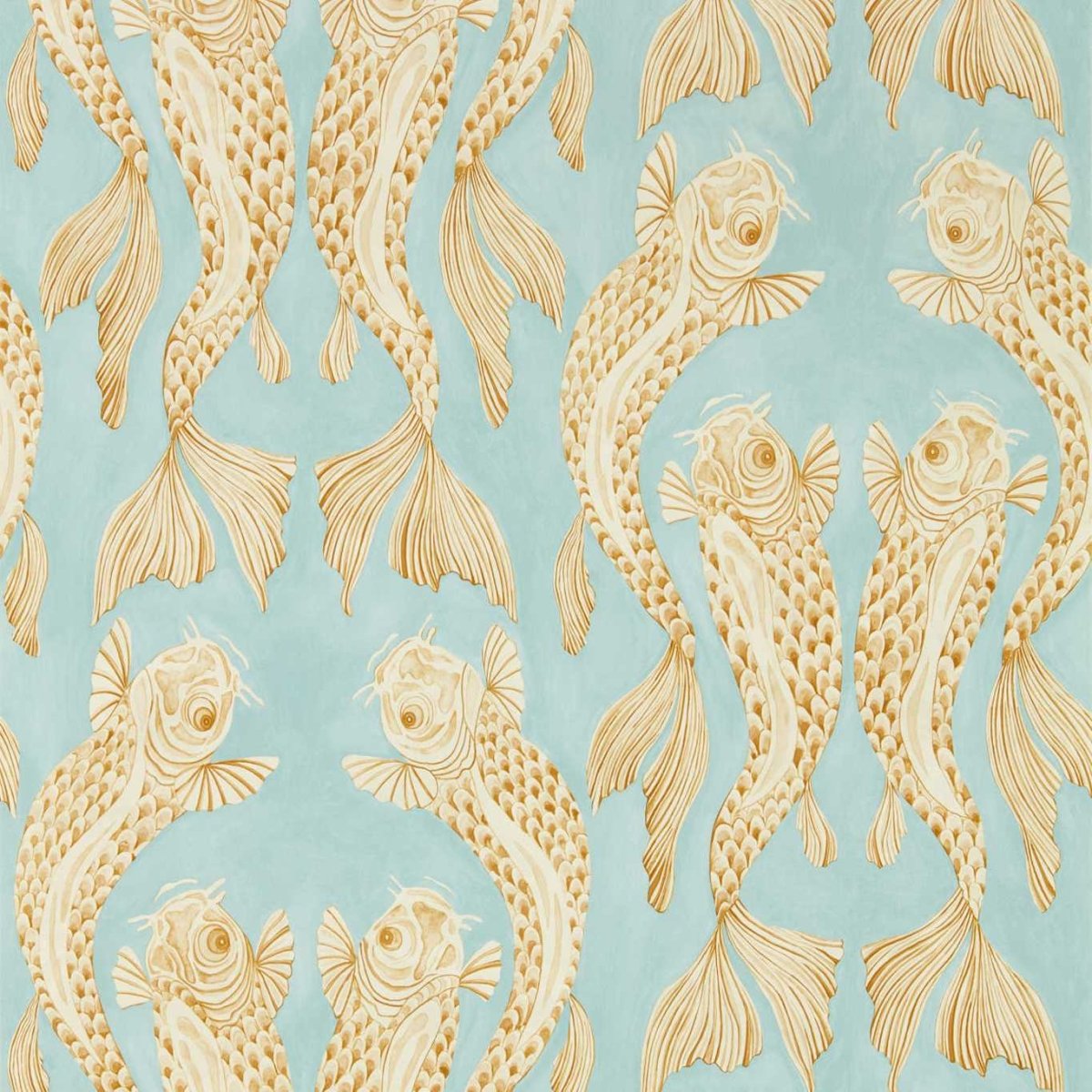 Sanderson Voyaging Koi Behang 217115 - LAB COLOUR THE WORLD