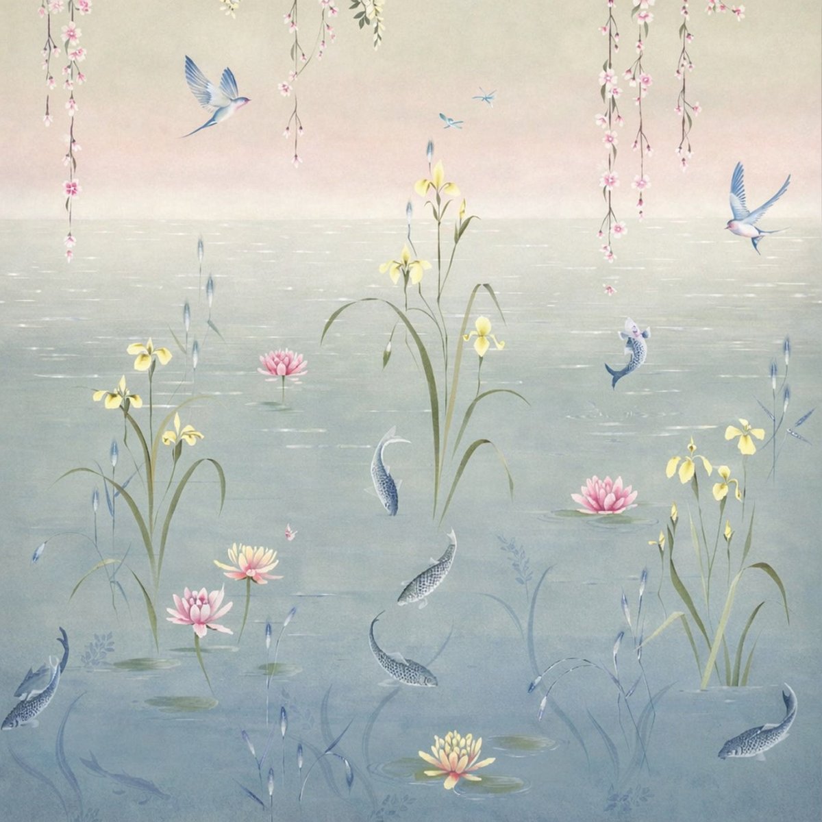 Sanderson Water Garden Behang 217131 - LAB COLOUR THE WORLD