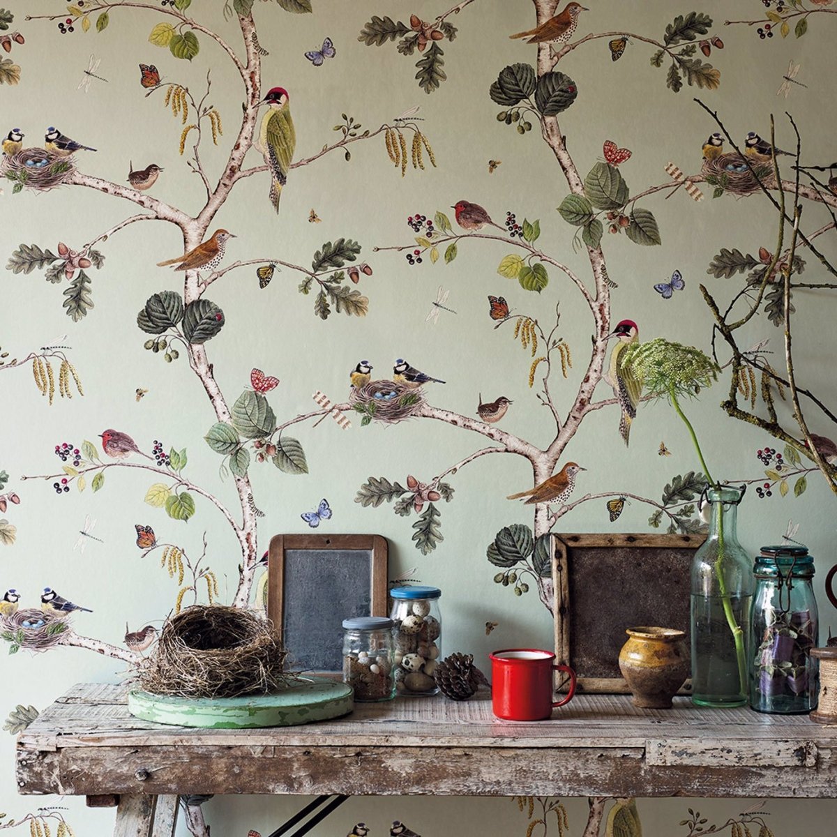 Sanderson Woodland Chorus Behang 215706 - LAB COLOUR THE WORLD
