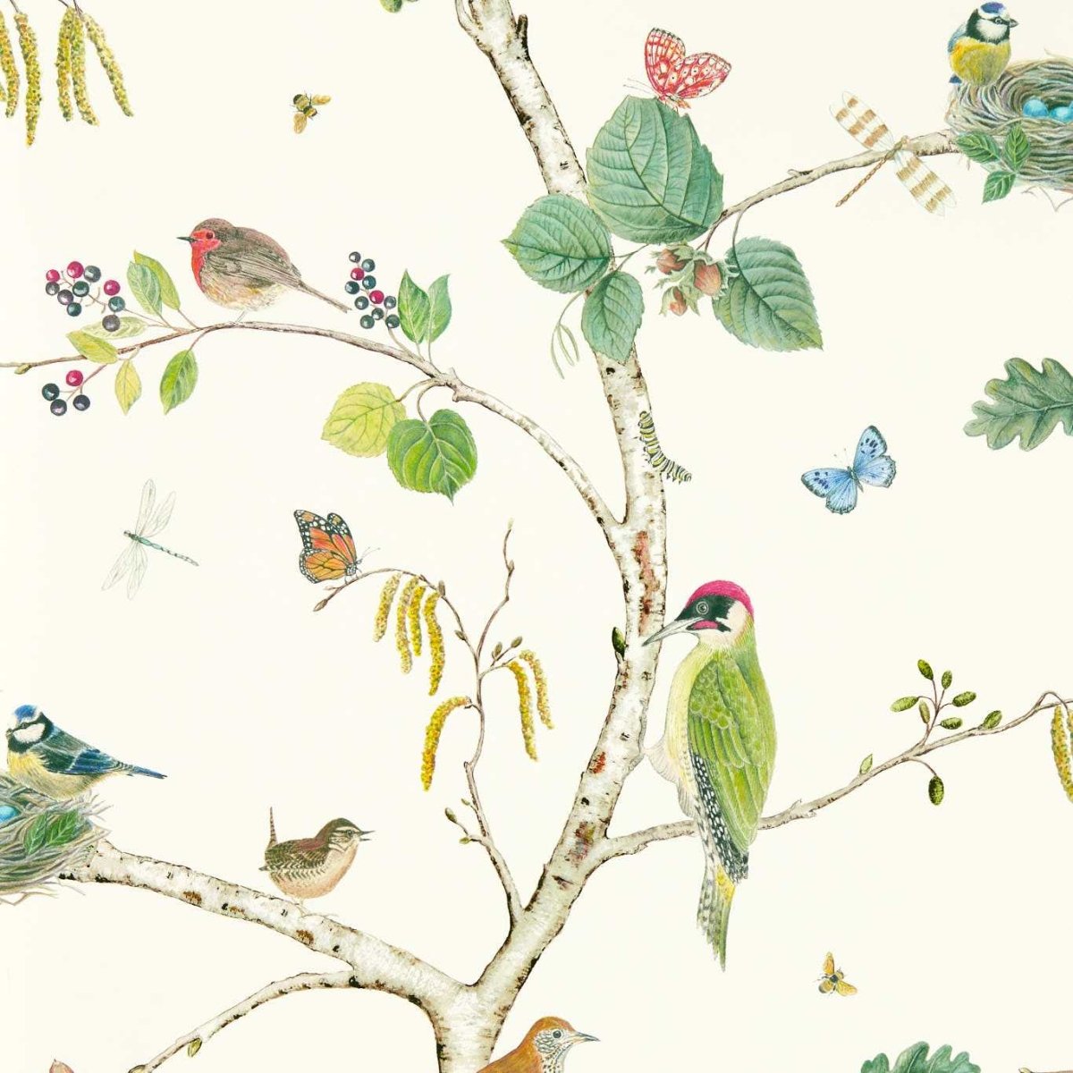 Sanderson Woodland Chorus Behang 217230 - LAB COLOUR THE WORLD