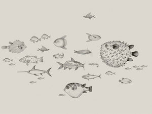 Coordonné Naturae Sea Current behang 9500601 behang afbeelding 1