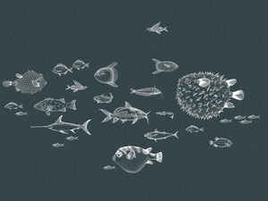 Coordonné Naturae Sea Current behang 9500602 behang afbeelding 1