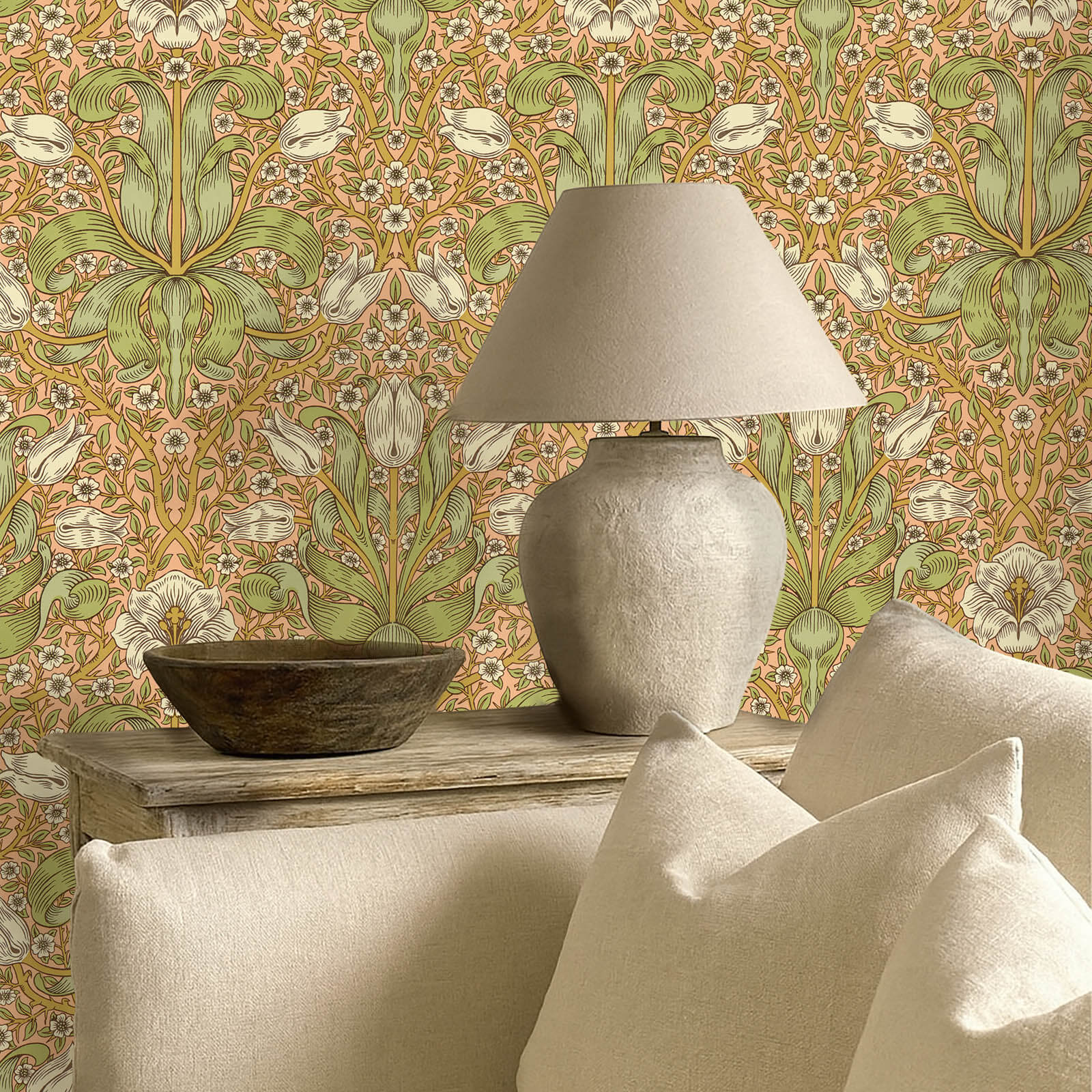 Morris & Co. Spring Thicket Behang 217336 - LAB COLOUR THE WORLD