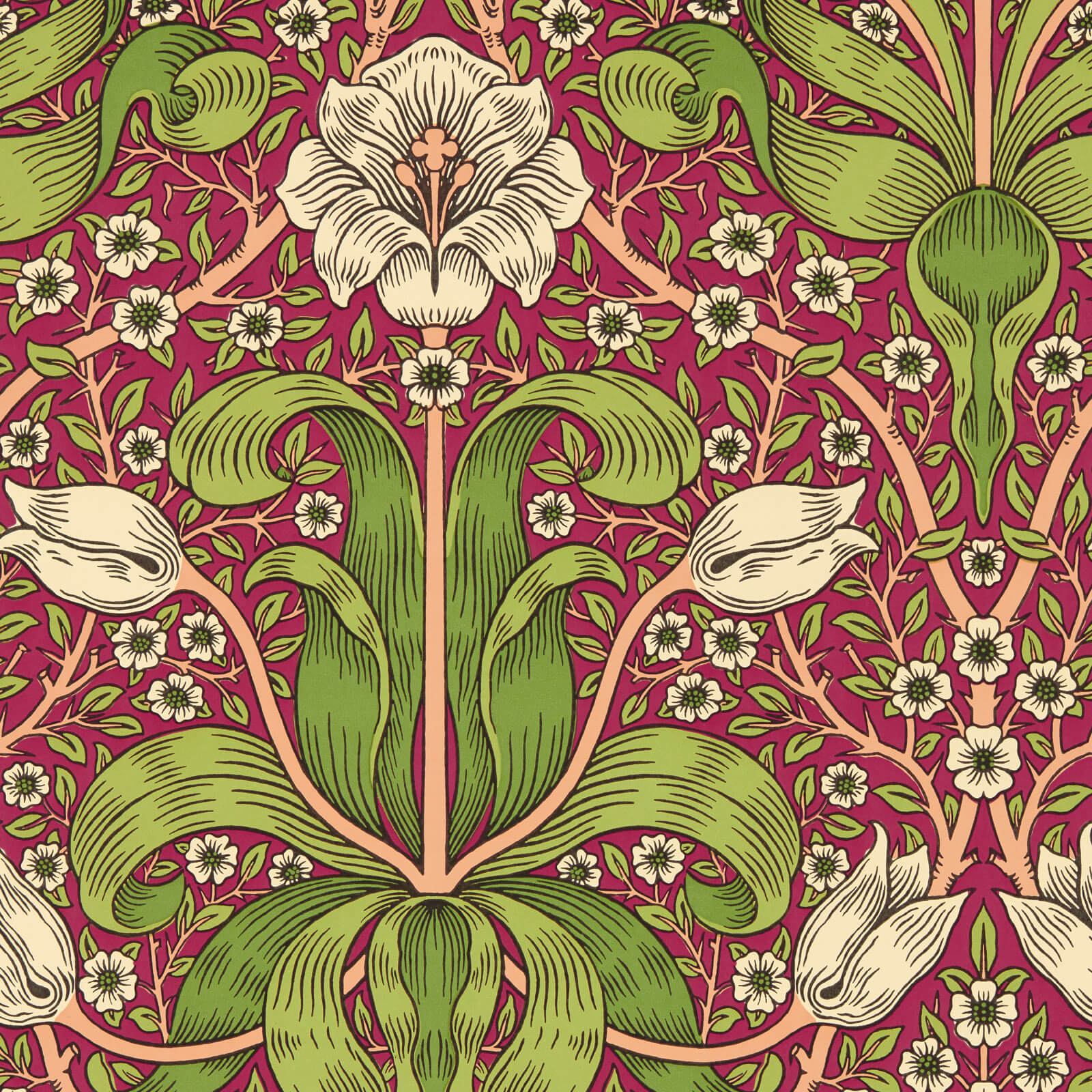 Morris & Co. Spring Thicket Behang 217337 - LAB COLOUR THE WORLD