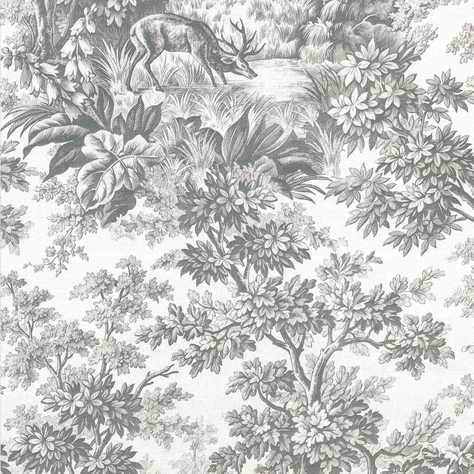 Little Greene Stag Toile Behang 0284SGMOSSZ - LAB COLOUR THE WORLD