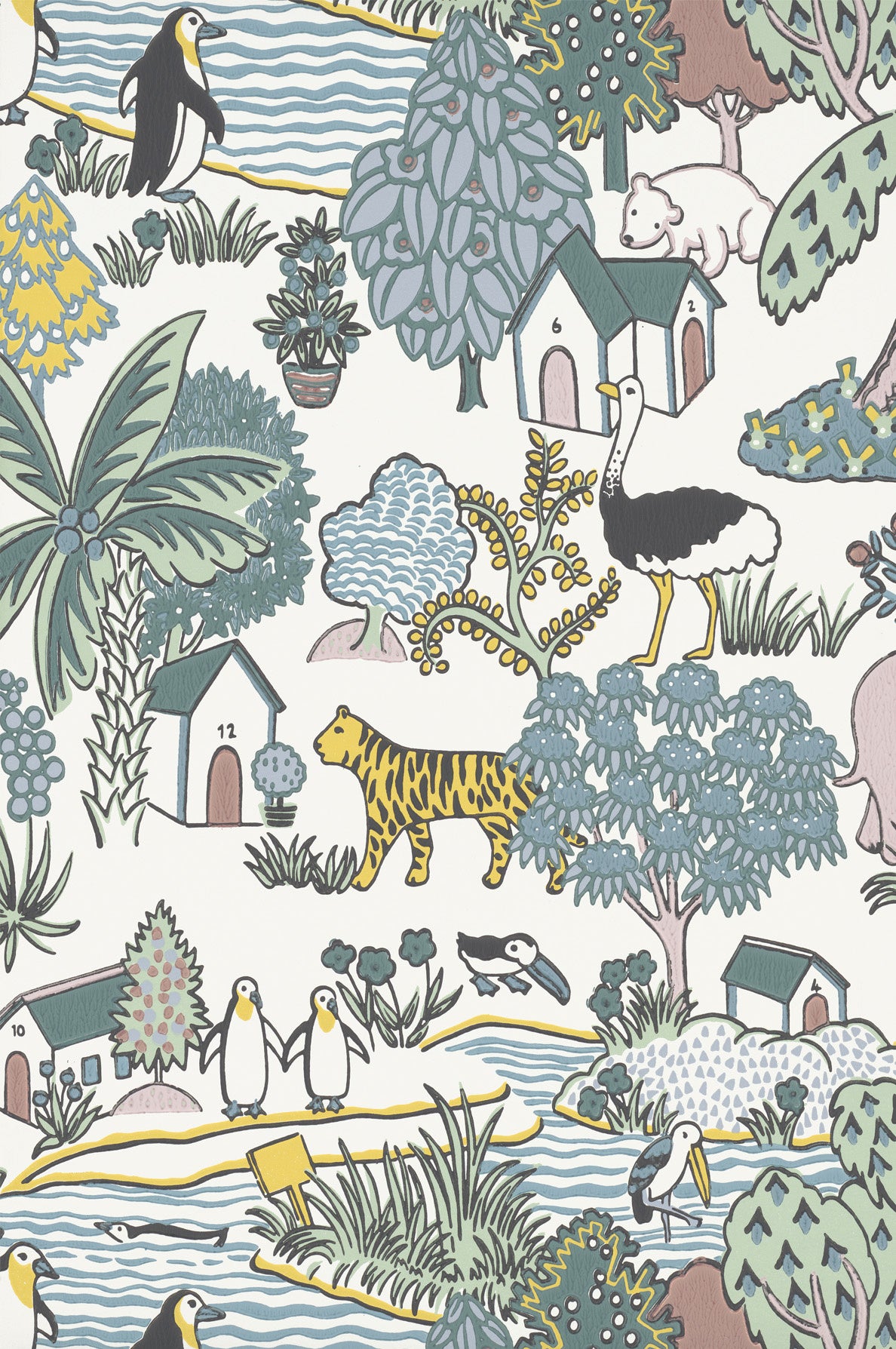 Little Greene Animal Kingdom Behang 0231ANFLORE