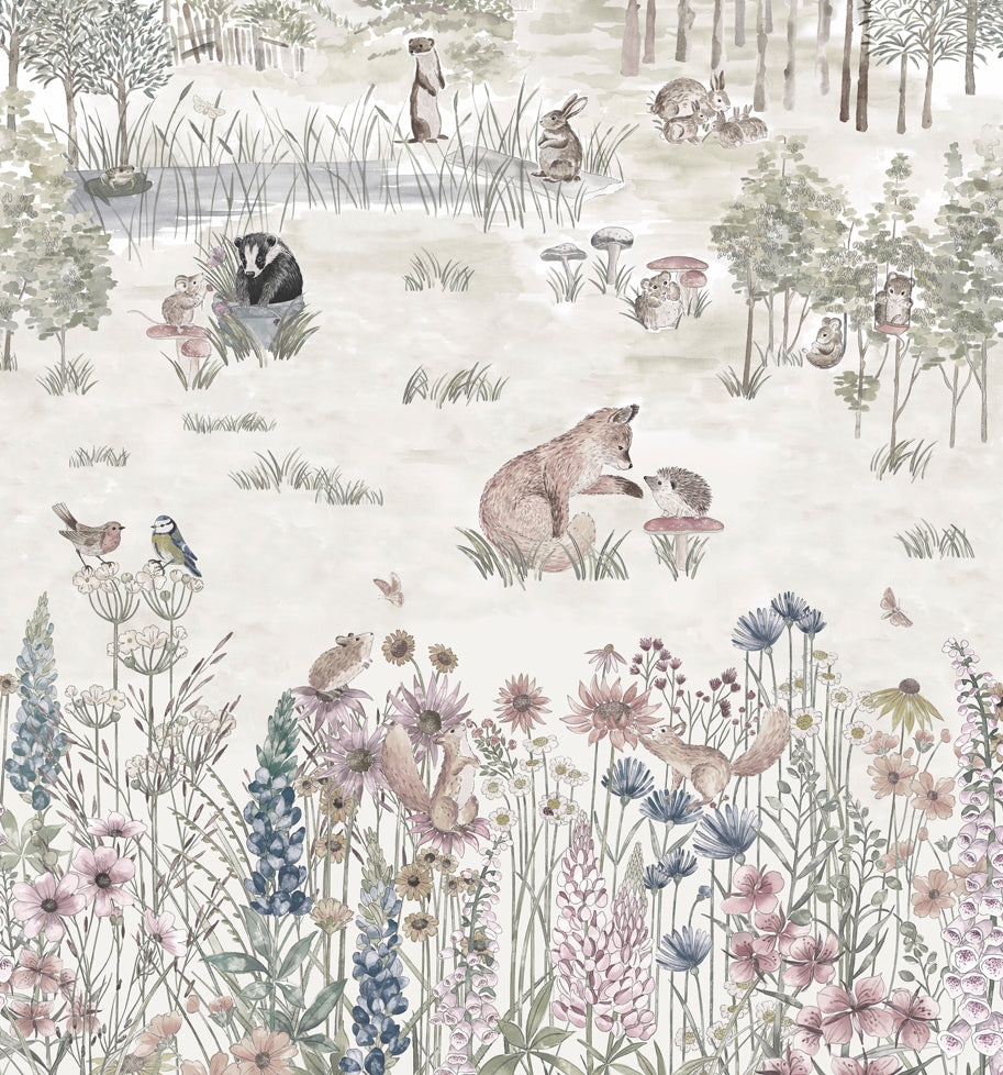 Little Greene Potter's Woodland Behang 0231POSOLST - LAB COLOUR THE WORLD