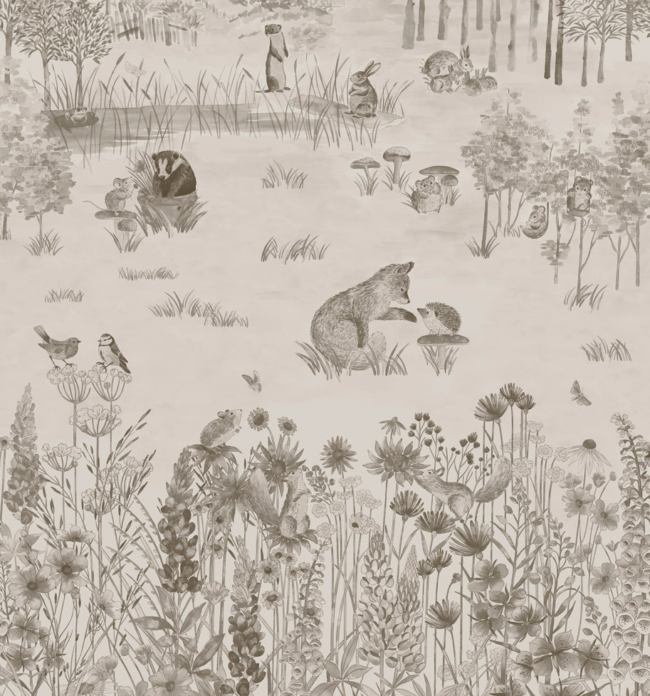 Little Greene Potter's Woodland Behang 0231POSTONE - LAB COLOUR THE WORLD