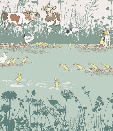 Little Greene Riverside Capers Behang 0231RIQUACK - LAB COLOUR THE WORLD