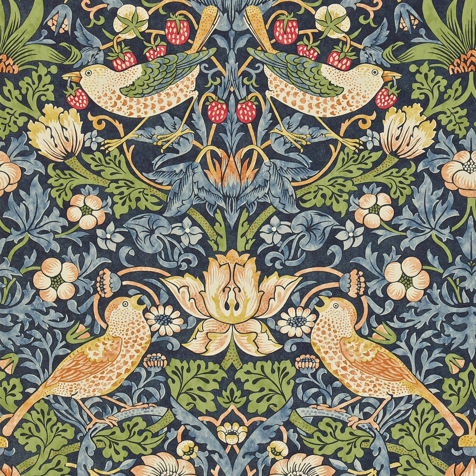 Morris & Co. Strawberry Thief Behang 216476 - LAB COLOUR THE WORLD
