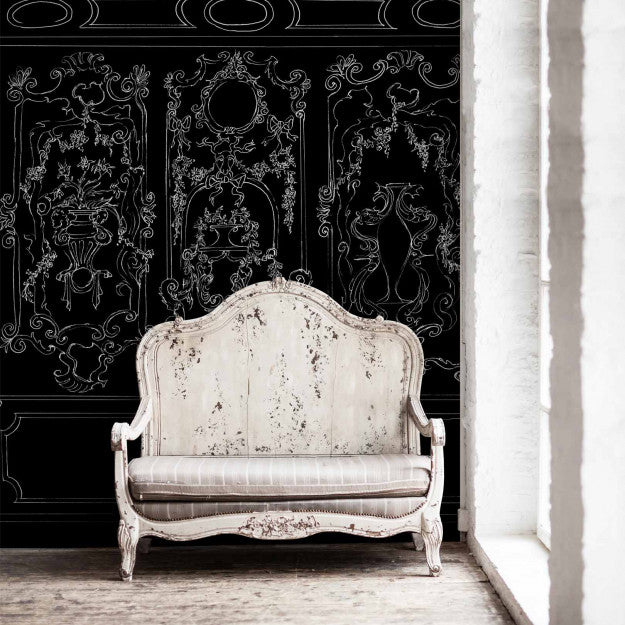 Les Dominotiers Suite Ducale Noir Behang DOM 189-3