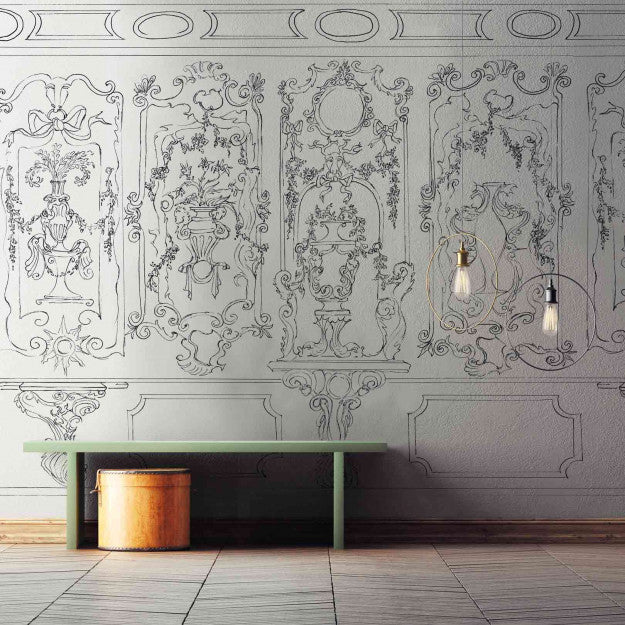 Les Dominotiers Suite Ducale Noir & Blanc Behang DOM 189-2