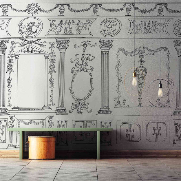 Les Dominotiers Suite Impériale Noir & Blanc Behang DOM 190-2