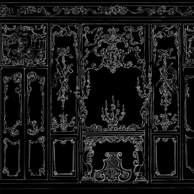 Les Dominotiers Suite Royale Noir Behang DOM 188-3