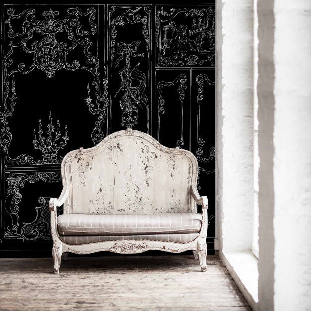 Les Dominotiers Suite Royale Noir Behang DOM 188-3