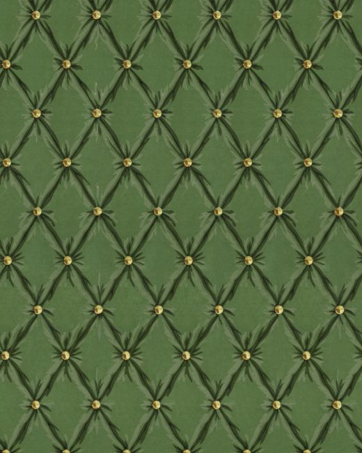 Mind The Gap Tufted Panel Forest Green Behang