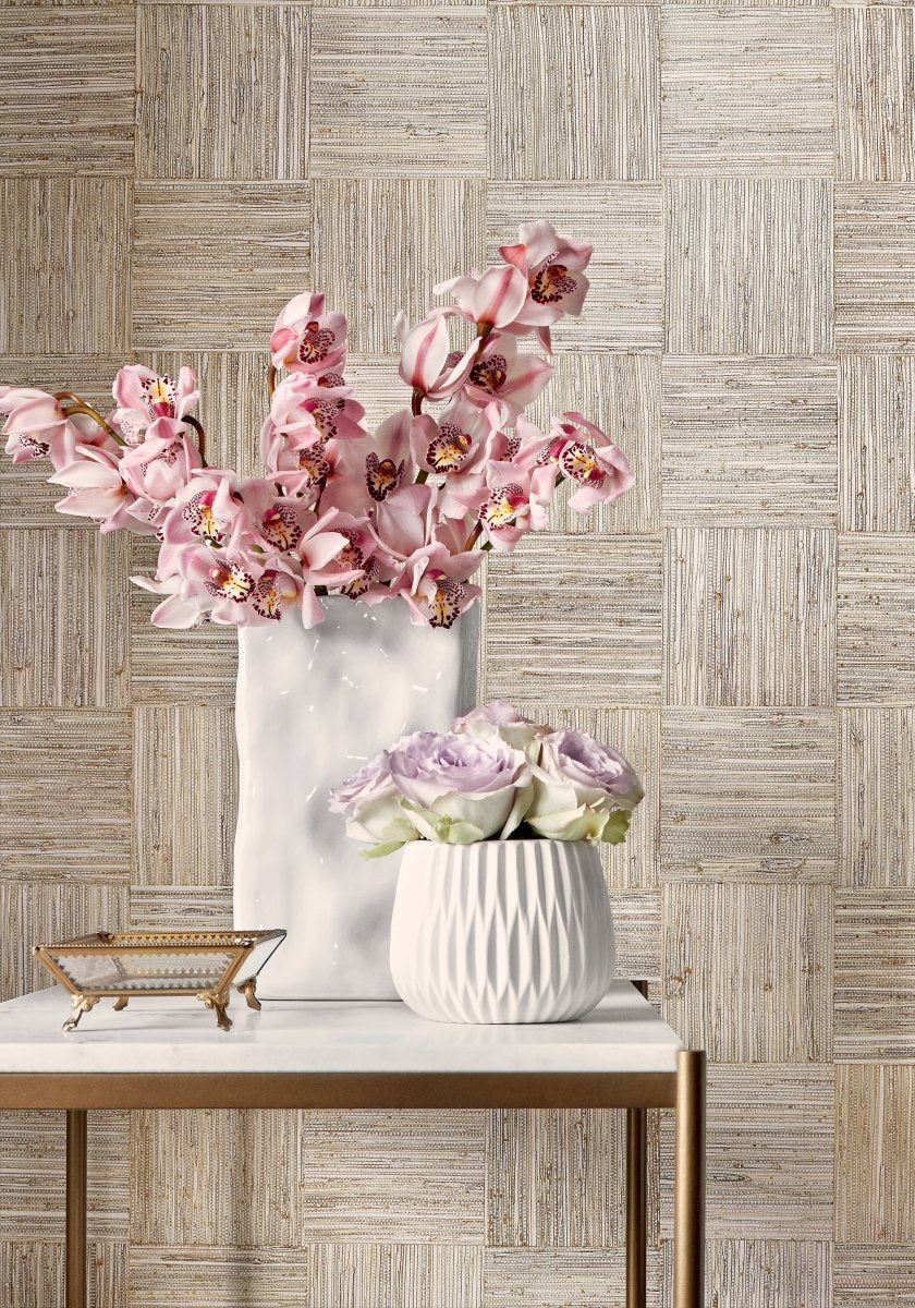Thibaut Grasscloth Resource 5 Mosaic Weave Behang T24078 - LAB COLOUR THE WORLD