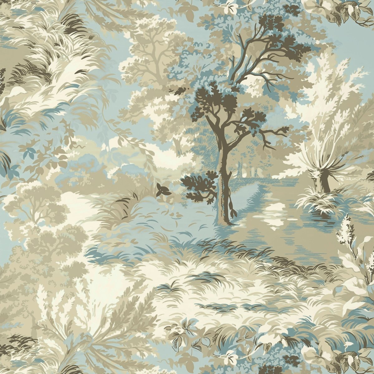 Thibaut Heritage Lincoln Toile Behang T10865 - LAB COLOUR THE WORLD