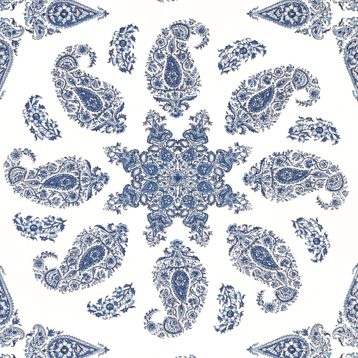 Thibaut Indienne East India Behang T36429 - LAB COLOUR THE WORLD