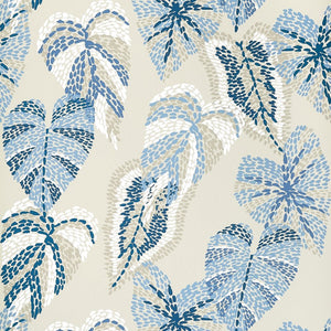 Thibaut Islander DELILA Blue and Beige T15865 - LAB COLOUR THE WORLD