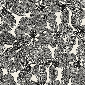 Thibaut Islander ISLAND ORCHID Black and White T15848 - LAB COLOUR THE WORLD
