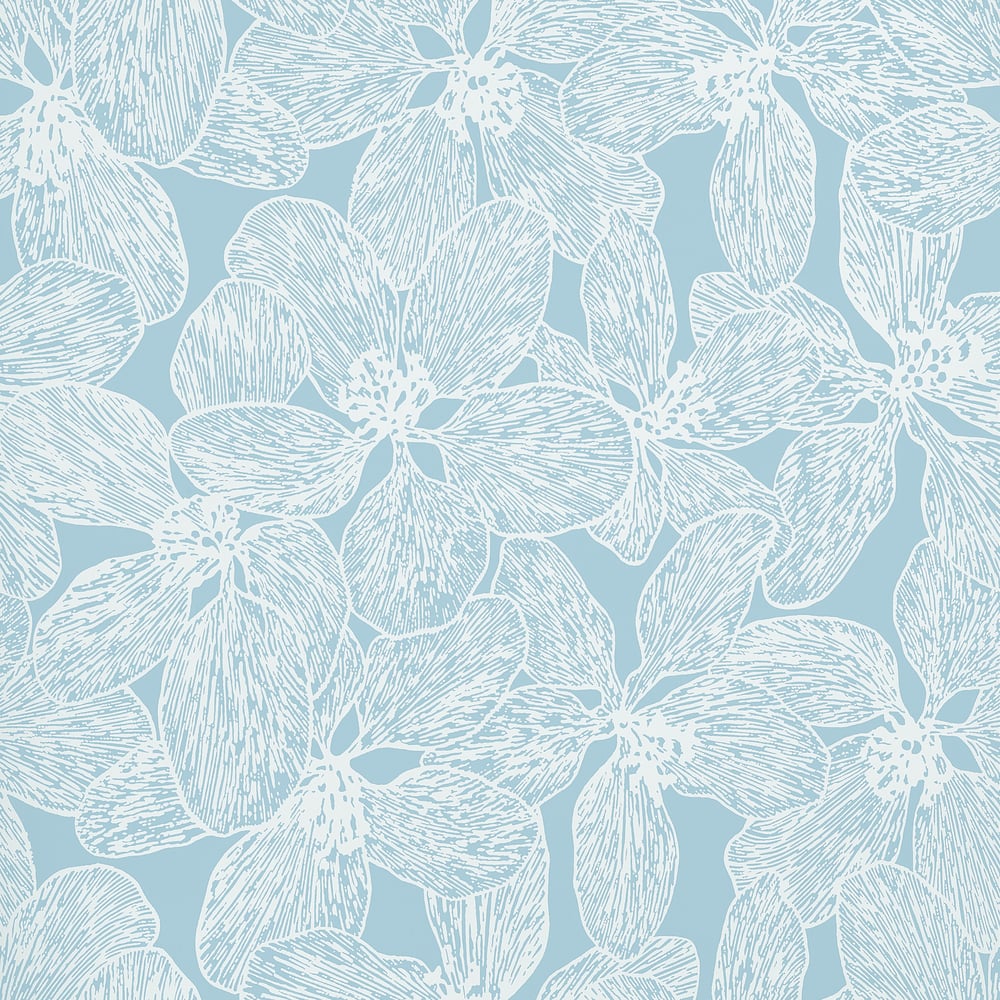 Thibaut Islander ISLAND ORCHID Light Blue T15847 - LAB COLOUR THE WORLD