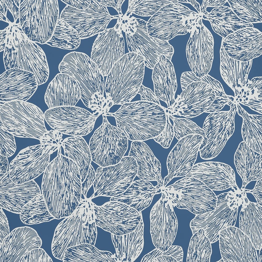 Thibaut Islander ISLAND ORCHID Navy T15849 - LAB COLOUR THE WORLD