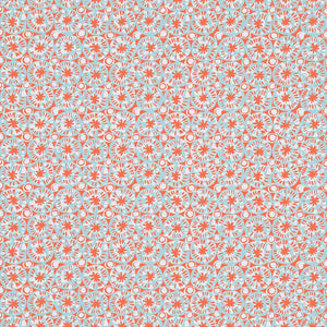 Thibaut Islander SAND DOLLAR Coral and Blue T15857 - LAB COLOUR THE WORLD