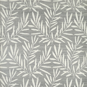 Thibaut Islander SUMMER LEAVES Charcoal T15801 - LAB COLOUR THE WORLD