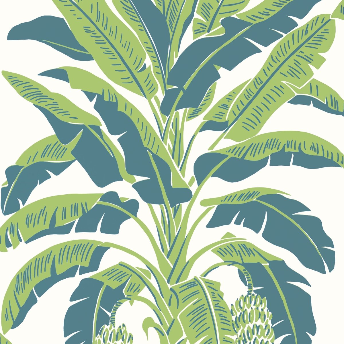 Thibaut Palm Grove Banana Tree Behang T13918 - LAB COLOUR THE WORLD