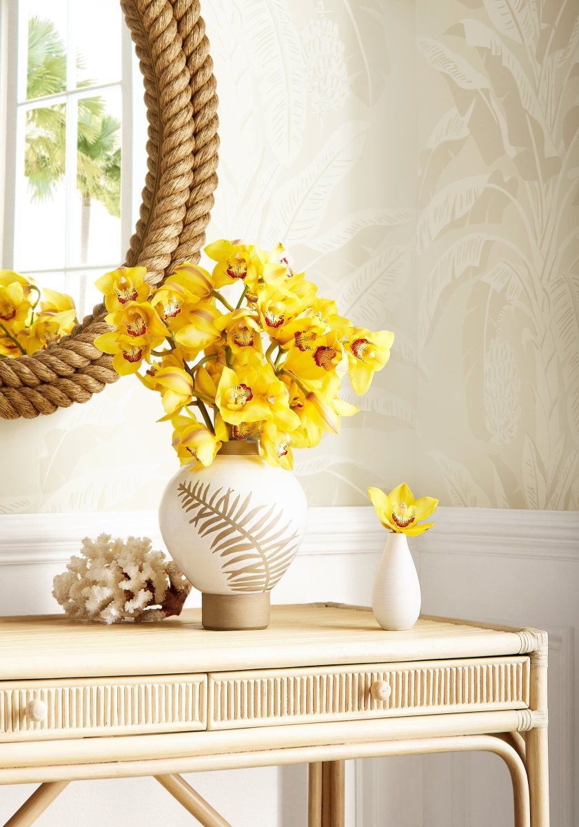 Thibaut Palm Grove Banana Tree Behang T13920 - LAB COLOUR THE WORLD