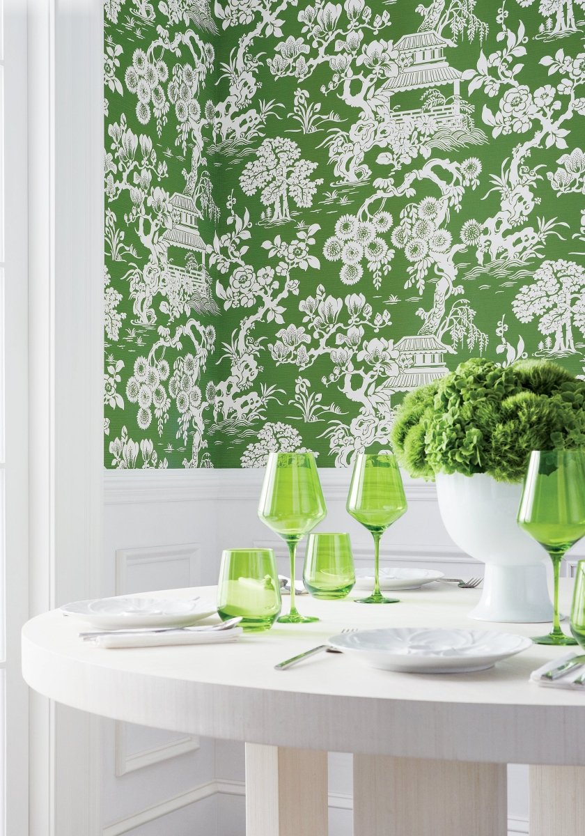 Thibaut Pavilion Japanese Garden Behang T13304 - LAB COLOUR THE WORLD