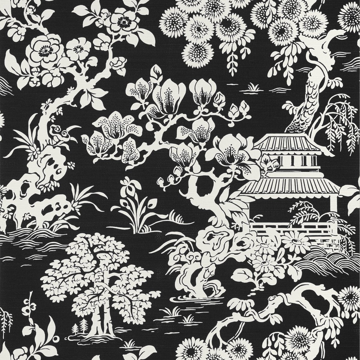 Thibaut Pavilion Japanese Garden Behang T13308 - LAB COLOUR THE WORLD