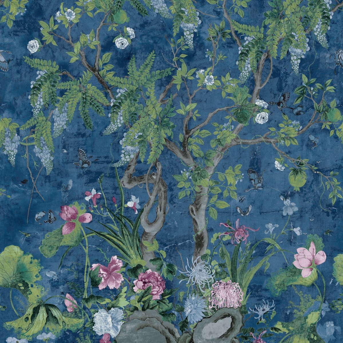 Thibaut Sojourn Wild Wisteria Mural Behang TM42055 - LAB COLOUR THE WORLD