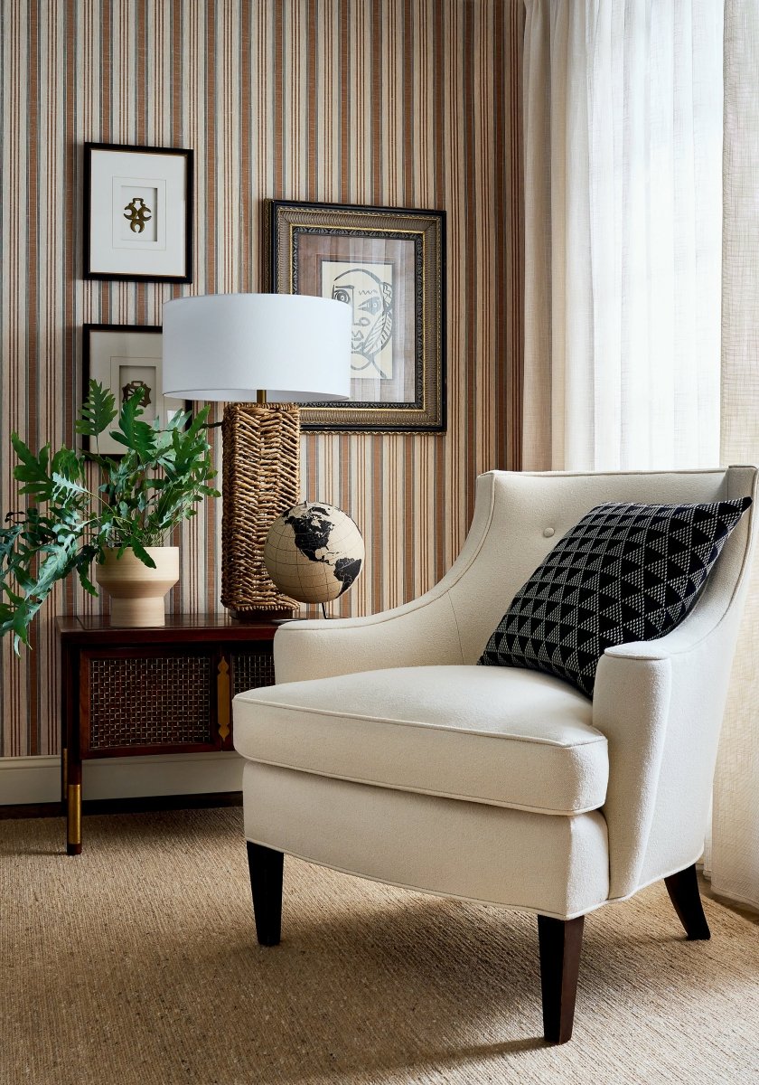 Thibaut Stripes and Checks Resource Bennett Stripe Behang T44004 - LAB COLOUR THE WORLD