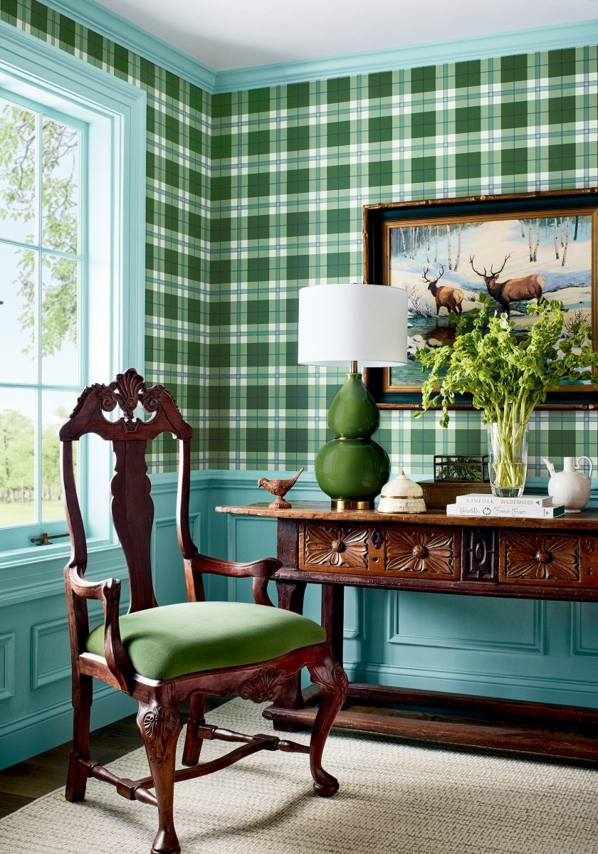 Thibaut Stripes & Checks Resource Douglas Plaid Behang T44071 - LAB COLOUR THE WORLD