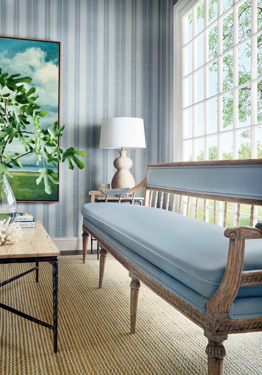 Thibaut Stripes & Checks Resource Frisco Stripe Behang T44008 - LAB COLOUR THE WORLD