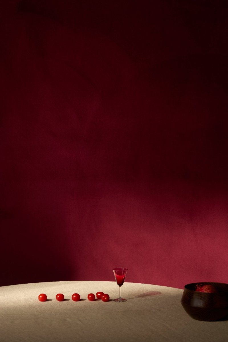 Tissage Mahieu Velveteen Behang Burgundy - LAB COLOUR THE WORLD