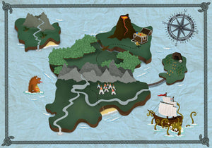 Coordonné Random Kids Treasure Map behang 9700071 behang afbeelding 1