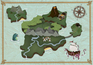 Coordonné Random Kids Treasure Map behang 9700070 behang afbeelding 1