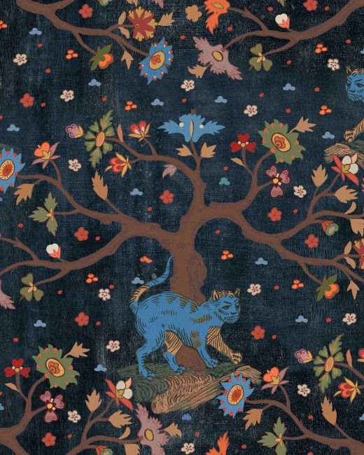 Mind The Gap Tree of Life Anthracite Behang