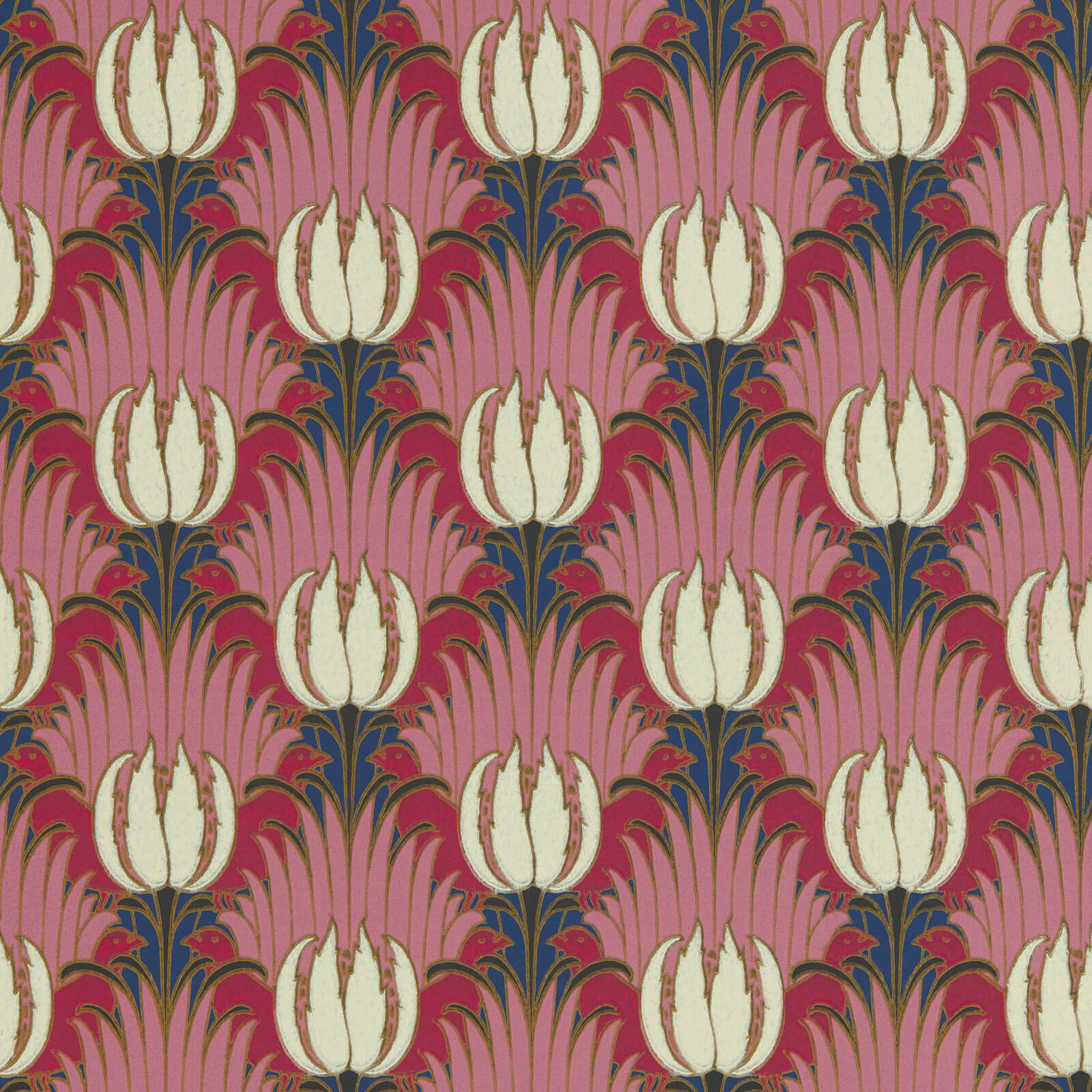 Morris & Co. Tulip & Bird Behang 510030 - LAB COLOUR THE WORLD