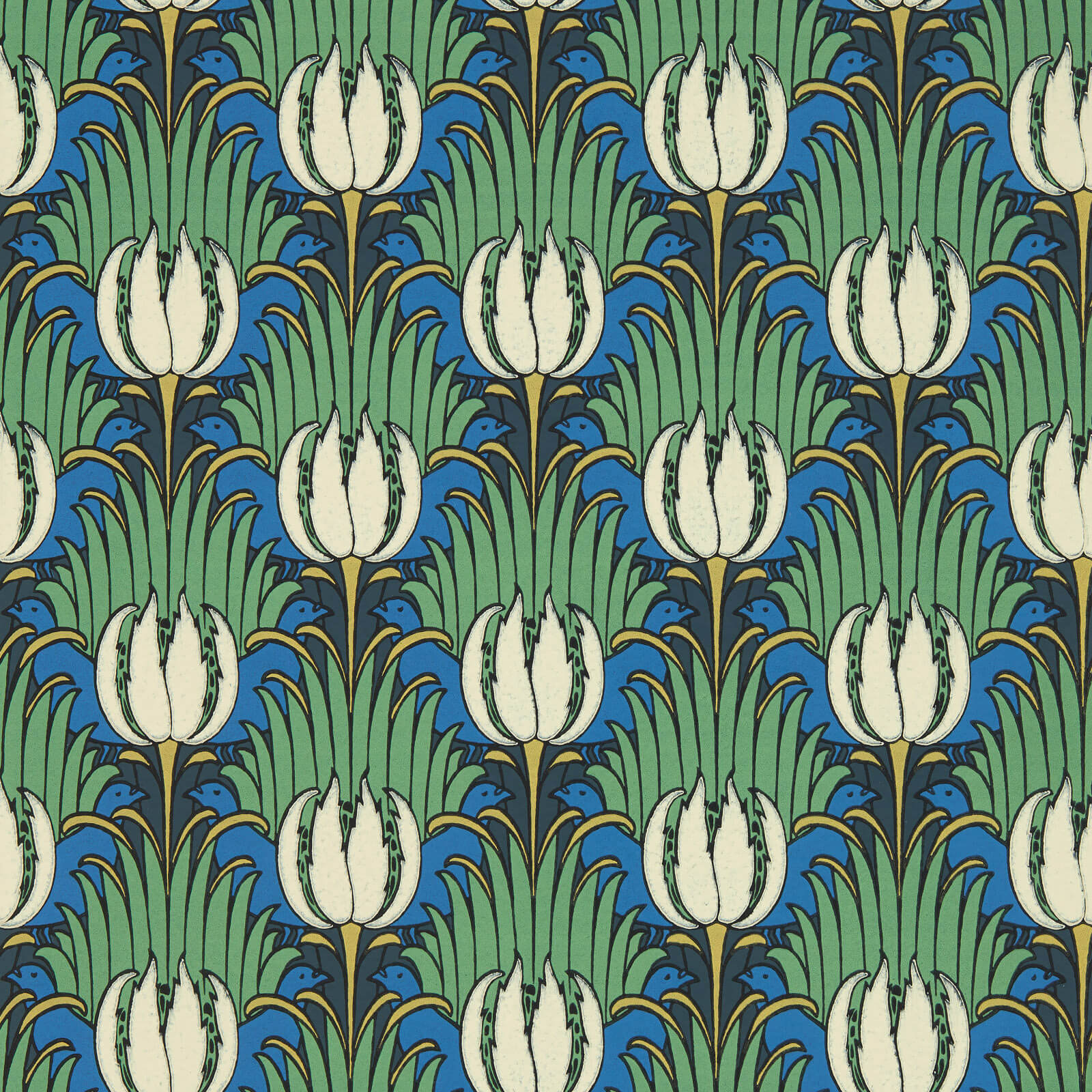 Morris & Co. Tulip and Bird Behang 510016 - LAB COLOUR THE WORLD