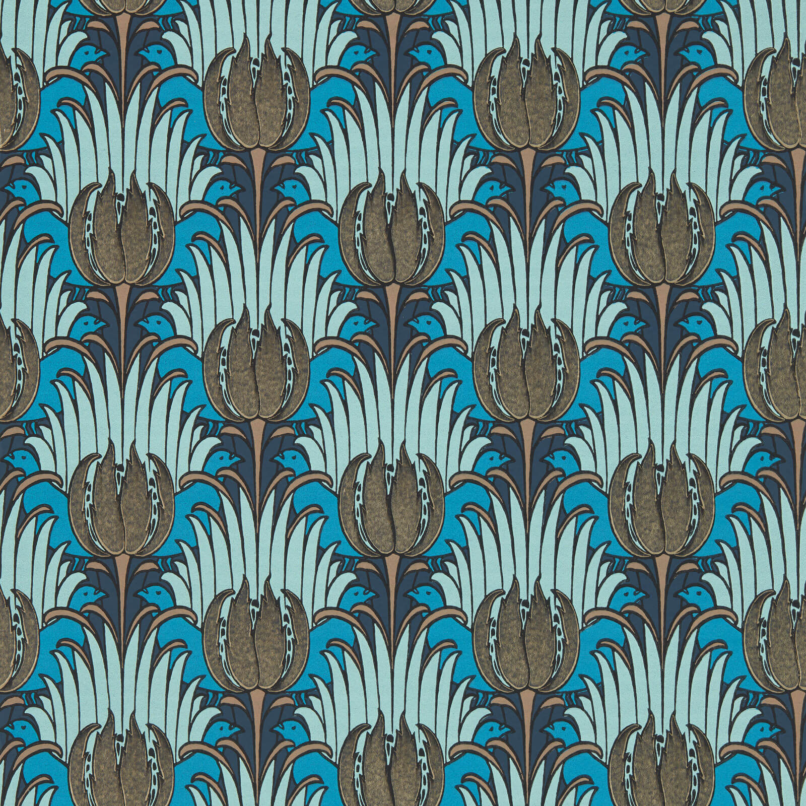 Morris & Co. Tulip and Bird Behang 510017 - LAB COLOUR THE WORLD