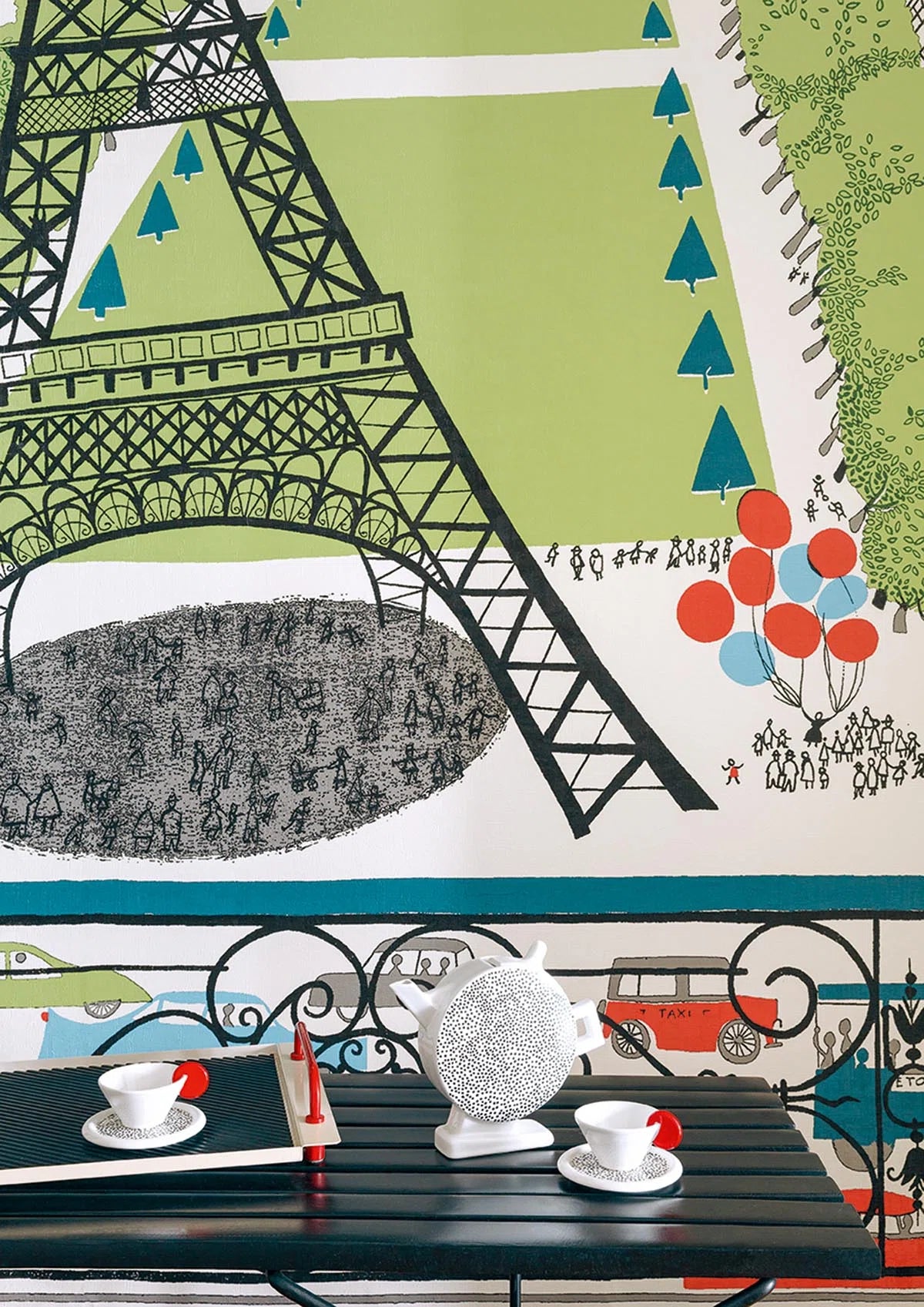 Pierre Frey La dame de fer Behangpaneel FP988001 - LAB COLOUR THE WORLD