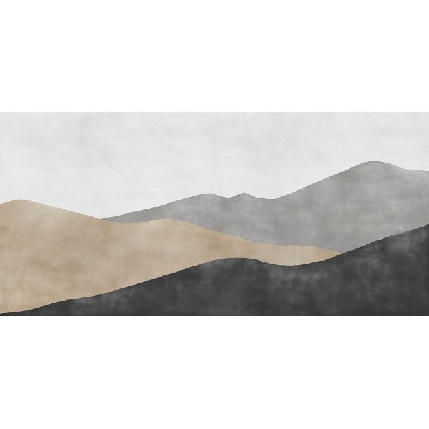 Les Dominotiers Valley Black, Grey & Beige Behang DOM 717