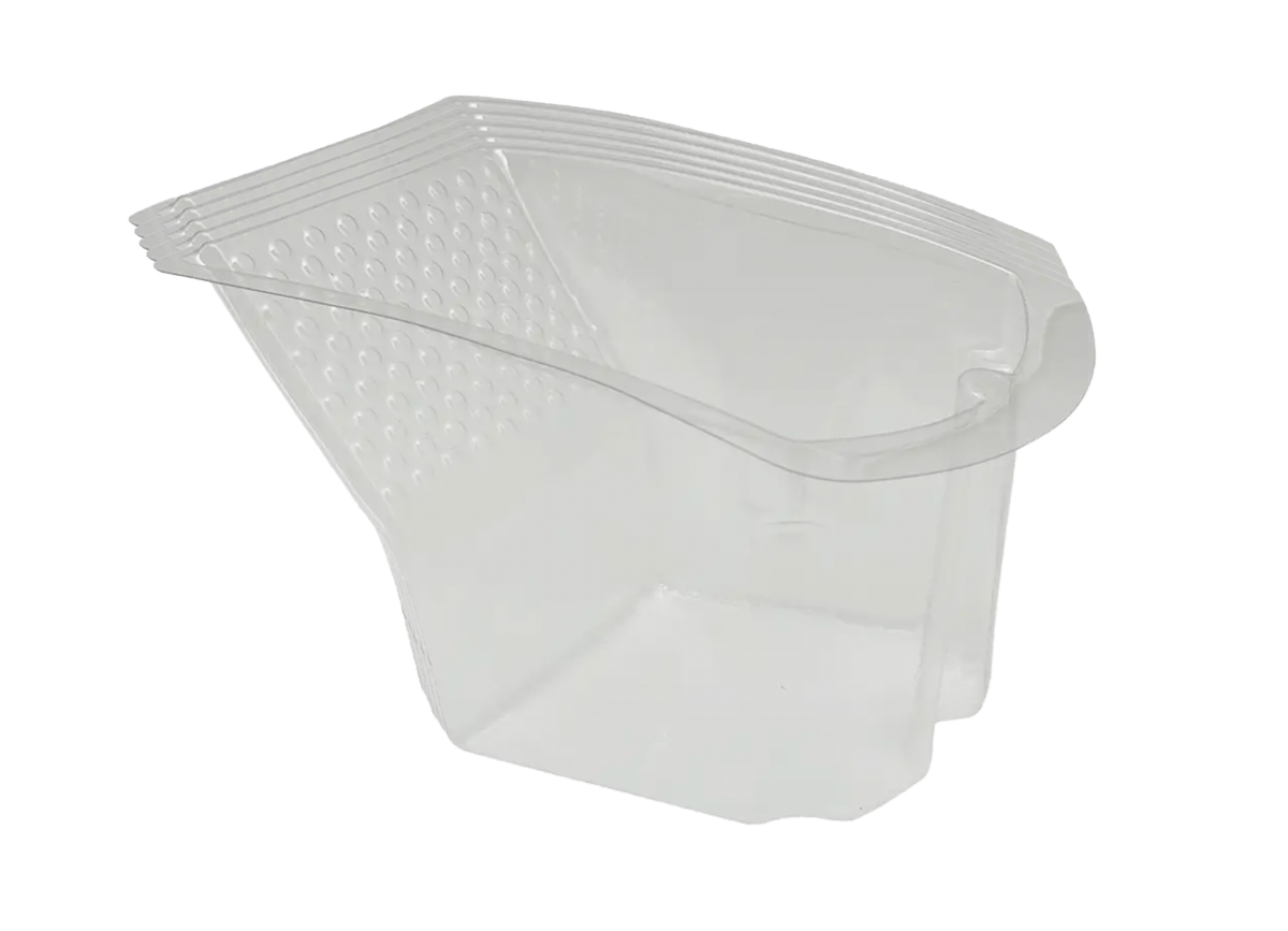 VERFBAKJE MET HANDVAT + 5 TRANSPARANTE INLEGBAKJES - LAB COLOUR THE WORLD