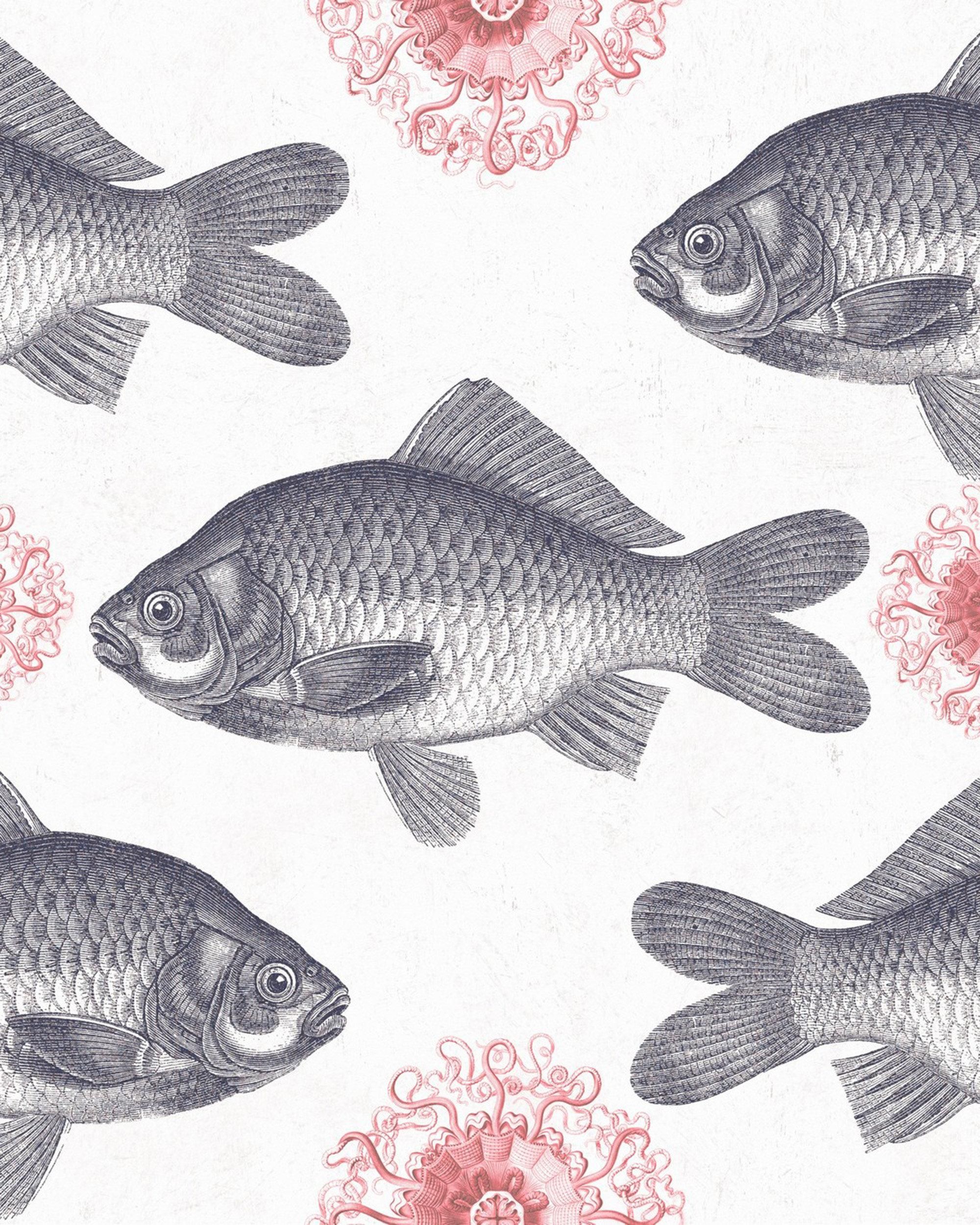 Mind The Gap Fish Neutral Behang