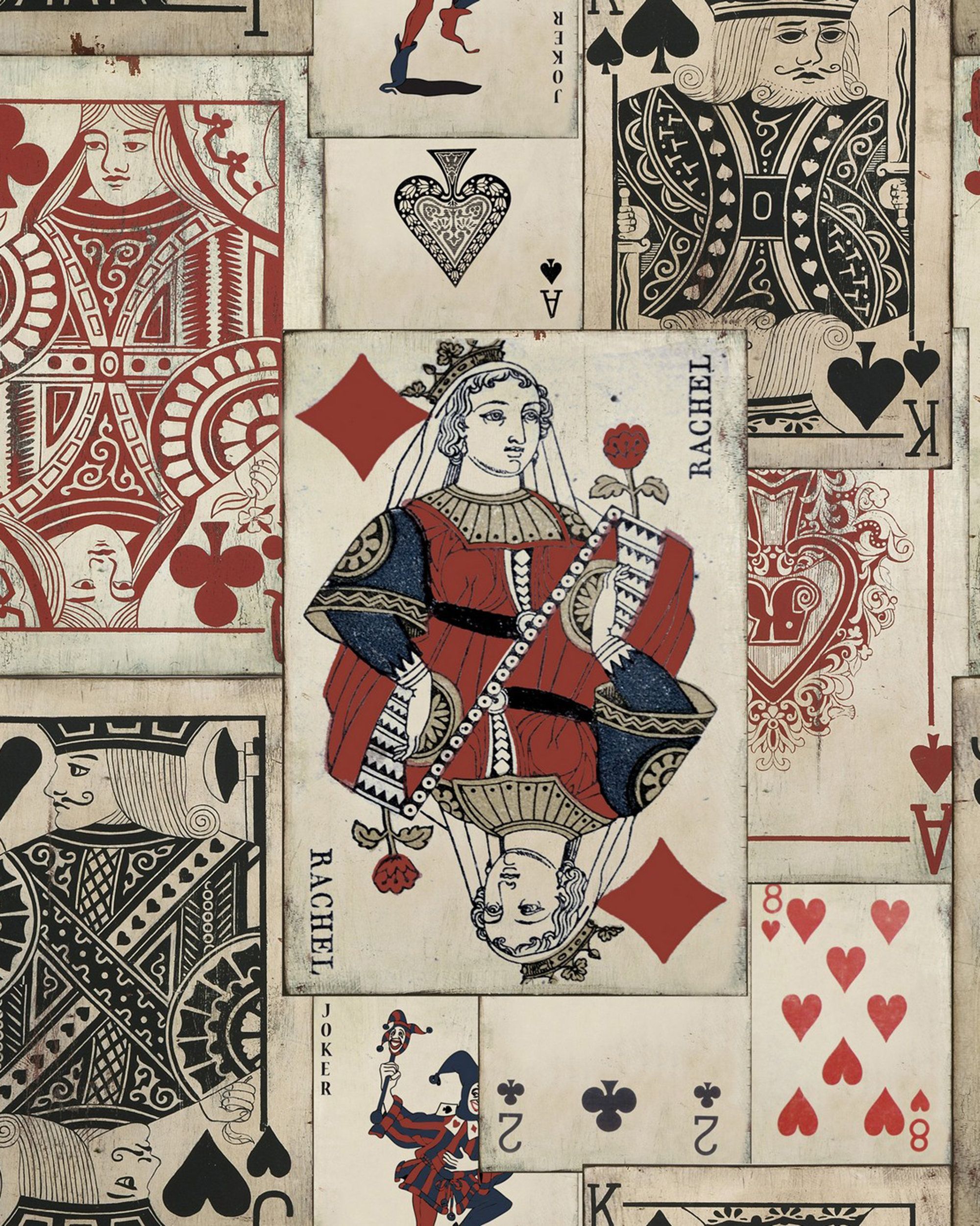 Mind The Gap Play Cards Behang