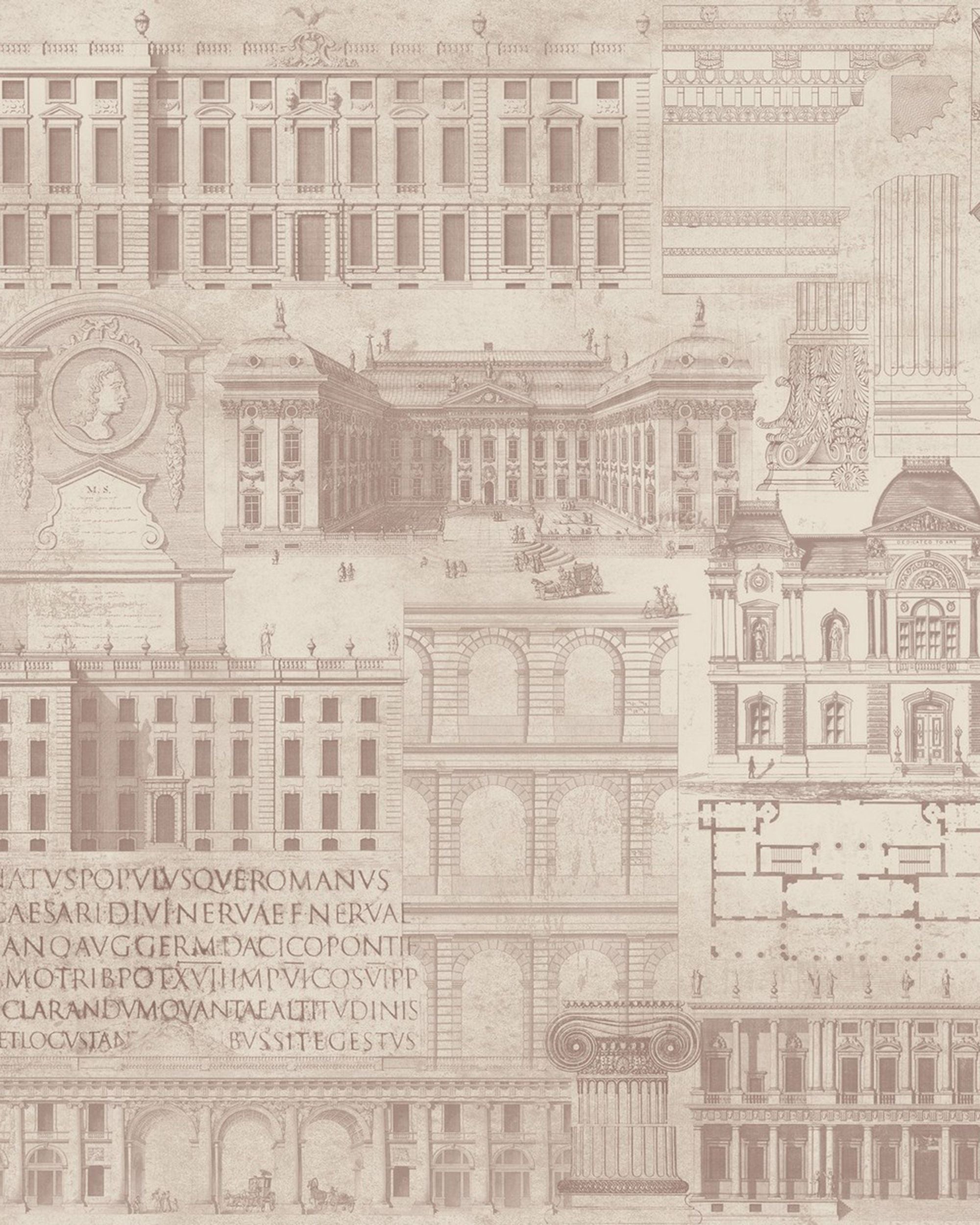 Mind The Gap Vitruvius Taupe Behang